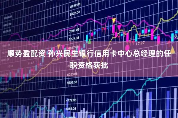 顺势盈配资 孙兴民生银行信用卡中心总经理的任职资格获批